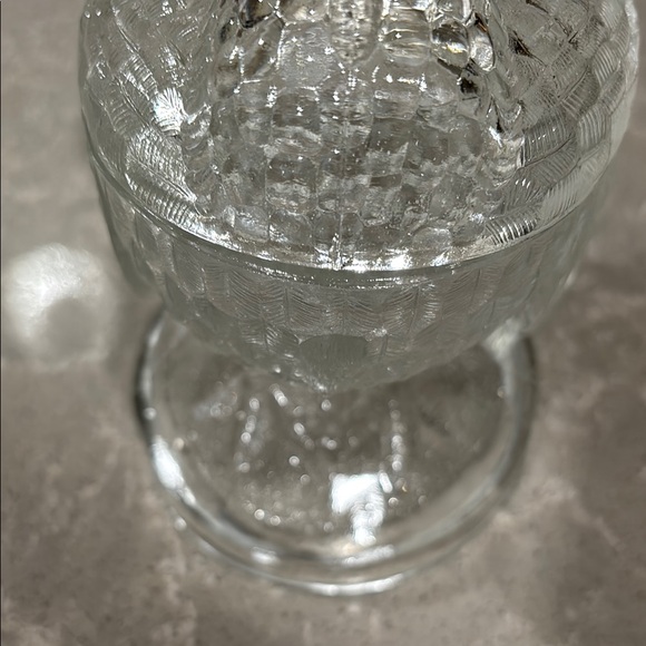 Vintage Clear Glass Turkey Figurine Candy Dish - Picture 3 of 9